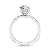 Wg Solitaire Hidden Halo Diamond Engagement Ring